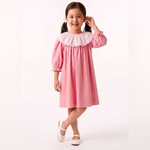 Anvy Kids Boutique Heirloom Dress 2T 3T Toddler Girl’s Pink Fine Wale Corduroy